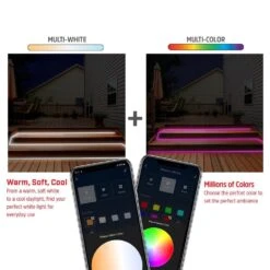 Energizer 16.5 Ft. Smart Neon Multi-Color Multi-White Outdoor USB Plug-in LED Light Strip, Weather Resistant Path Light (1-Pack) -Lamp Parts energizer rope lights eos2 1002 rgb 1f 1000