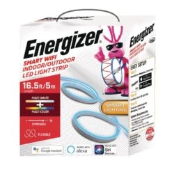 Energizer 16.5 Ft. Smart Neon Multi-Color Multi-White Outdoor USB Plug-in LED Light Strip, Weather Resistant Path Light (1-Pack) -Lamp Parts energizer rope lights eos2 1002 rgb 76 1000