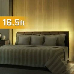 Energizer 16.5 Ft. Smart Neon Multi-Color Multi-White Outdoor USB Plug-in LED Light Strip, Weather Resistant Path Light (1-Pack) -Lamp Parts energizer rope lights eos2 1002 rgb fa 1000