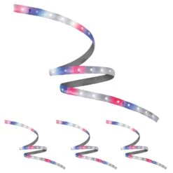 11-Watt 8 Ft. Linkable Indoor And Greenhouse Seeding, Vegetation, Flowering Plant Specialty Tape LED Grow Light (4-Pack)