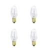 7-Watt Equivalant C7 2700K Clear Incandescent E12 Night Light Bulb (4-Pack) -Lamp Parts feit electric night lights bp7c7 4 hdrp 64 1000