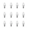 7-Watt Equivalent C7 White Replacement E12 Candelabra Base LED Night Light Bulb, Soft White 2700K (12-Pack) -Lamp Parts feit electric night lights bp7c7w827led2 hdrp 6 64 1000