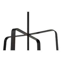 Stowe 60 Watt 4-Light Flat Black Finish Cylinder Foyer Chandelier Pendant Light, No Bulbs Included -Lamp Parts flat black craftmade pendant lights 647881234096 fa 1000