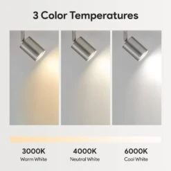 4-Light 2 Ft. Galvanized Nickel Ceiling Mounted Hardwired Track Lighting Kit With Adjustable Heads And 4-Bulbs Included -Lamp Parts galvanized nickel merra track lighting kits tcl cr04 ni bnhd 1 1f 1000