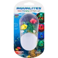 0.5-Watt Aqualites Color-Changing Integrated LED Plug In Tropical Fish Night Light -Lamp Parts ge night lights 10908 76 1000