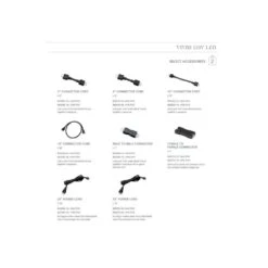 Vivid LED 6 In. Black Connector Cord -Lamp Parts generation lighting track lighting parts 95221s 12 4f 1000