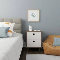 Globe Electric 6.69 In. Rechargeable Tucker Dog Multi-Color Changing Integrated LED Silicone Touch Activated Night Light Lamp, White -Lamp Parts globe electric night lights 13285 c3 1000