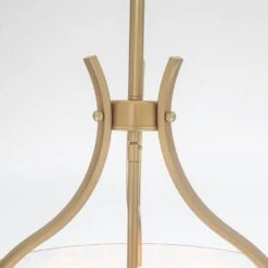 15.75 In. 3-Light Gold Mid-Century Modern Pendant Light With Glass Shade, Bulbs Not Included -Lamp Parts gold adsensty pendant lights hd3 3g zjd00166 1f 1000
