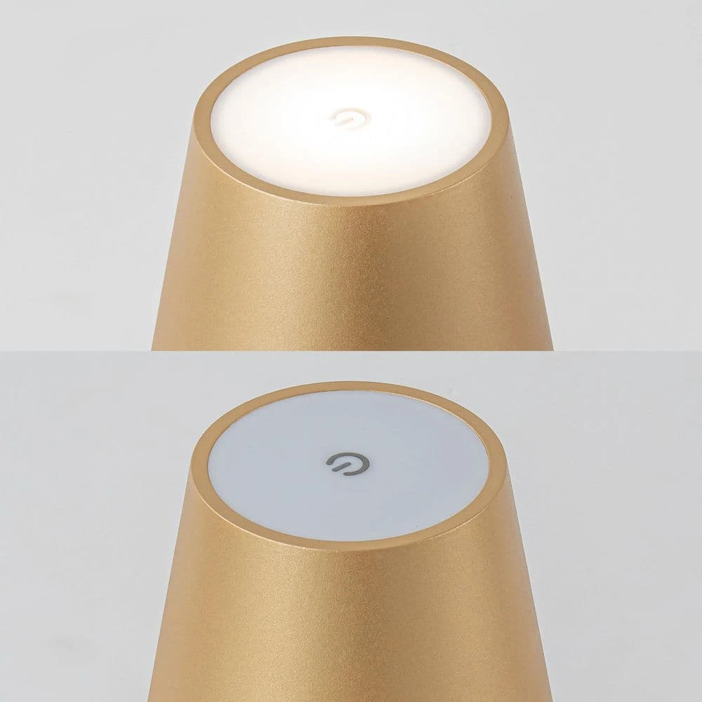 4-Pack 14 In. Gold LED Cordless Table Lamp, 3CCT Dimmable Portable Desk Lamps 8 4-Pack 14 In. Gold LED Cordless Table Lamp, 3CCT Dimmable Portable Desk Lamps - Image 6