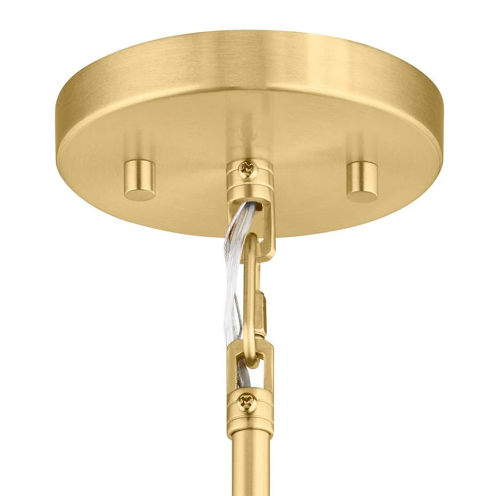 Ballington 17.88 In. 1-Light Gold Oversized Pendant Light Fixture With Clear Glass Shade 10 Ballington 17.88 In. 1-Light Gold Oversized Pendant Light Fixture With Clear Glass Shade - Image 8