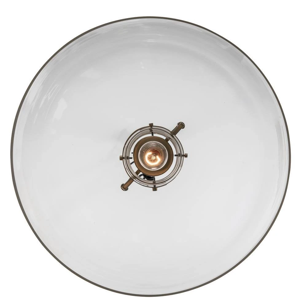 Ballington 17.88 In. 1-Light Gold Oversized Pendant Light Fixture With Clear Glass Shade 11 Ballington 17.88 In. 1-Light Gold Oversized Pendant Light Fixture With Clear Glass Shade - Image 9