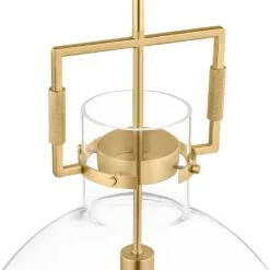 Ballington 17.88 In. 1-Light Gold Oversized Pendant Light Fixture With Clear Glass Shade 14 Ballington 17.88 In. 1-Light Gold Oversized Pendant Light Fixture With Clear Glass Shade -Lamp Parts gold hampton bay pendant lights pnd 2218 gl a0 1000