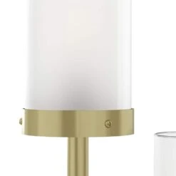 Concord 25.3 In. Gold Modern Dimmable Metal Bedroom Living Room Bedside Desk Table Lamps Set Of 2 -Lamp Parts gold maxax table lamps t171 gd s fa 1000