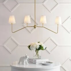 Signe 47.5 40-Watt 4-Light Gold Classic Minimalist Iron Linear LED Pendant Light, Gold Painting 17 Signe 47.5 40-Watt 4-Light Gold Classic Minimalist Iron Linear LED Pendant Light, Gold Painting -Lamp Parts gold painting jonathan y pendant lights jyl7913a 1d 1000