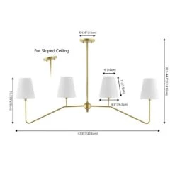 Signe 47.5 40-Watt 4-Light Gold Classic Minimalist Iron Linear LED Pendant Light, Gold Painting 23 Signe 47.5 40-Watt 4-Light Gold Classic Minimalist Iron Linear LED Pendant Light, Gold Painting -Lamp Parts gold painting jonathan y pendant lights jyl7913a 31 1000