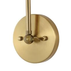 Swing Arm Adjustable Wall Lamps Warm Brass Hardwired Light Fixture Up Down Metal Shade -Lamp Parts gold wall lamps wbwl y013 gd 44 1000