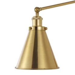 Swing Arm Adjustable Wall Lamps Warm Brass Hardwired Light Fixture Up Down Metal Shade -Lamp Parts gold wall lamps wbwl y013 gd 4f 1000