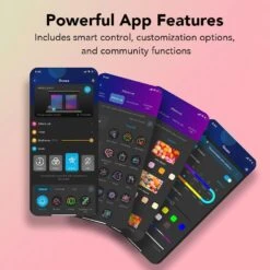 RGBIC Pro 9.8 Ft. Smart Color Changing Plug-In Integrated LED White Tape Wi-Fi Enabled Strip Light (1-Strip) -Lamp Parts govee led strip lights h619zad1 1f 1000