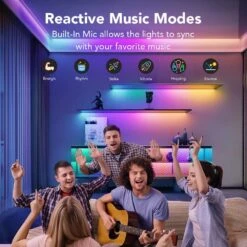 RGBIC Pro 9.8 Ft. Smart Color Changing Plug-In Integrated LED White Tape Wi-Fi Enabled Strip Light (1-Strip) -Lamp Parts govee led strip lights h619zad1 fa 1000
