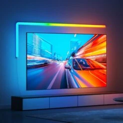 Glide RGBIC 36-Watt Equivalent Smart Integrated LED Color Changing Plug-In Wi-Fi Enabled Wall Light (10-Piece) -Lamp Parts govee wall light panels b6062a02 1f 1000