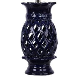 23 In. Mazarine Blue Ceramic Table Lamps With White Linen Shades (2-Pack) 8 23 In. Mazarine Blue Ceramic Table Lamps With White Linen Shades (2-Pack) -Lamp Parts grandview gallery lamp sets ea90092d 4f 1000