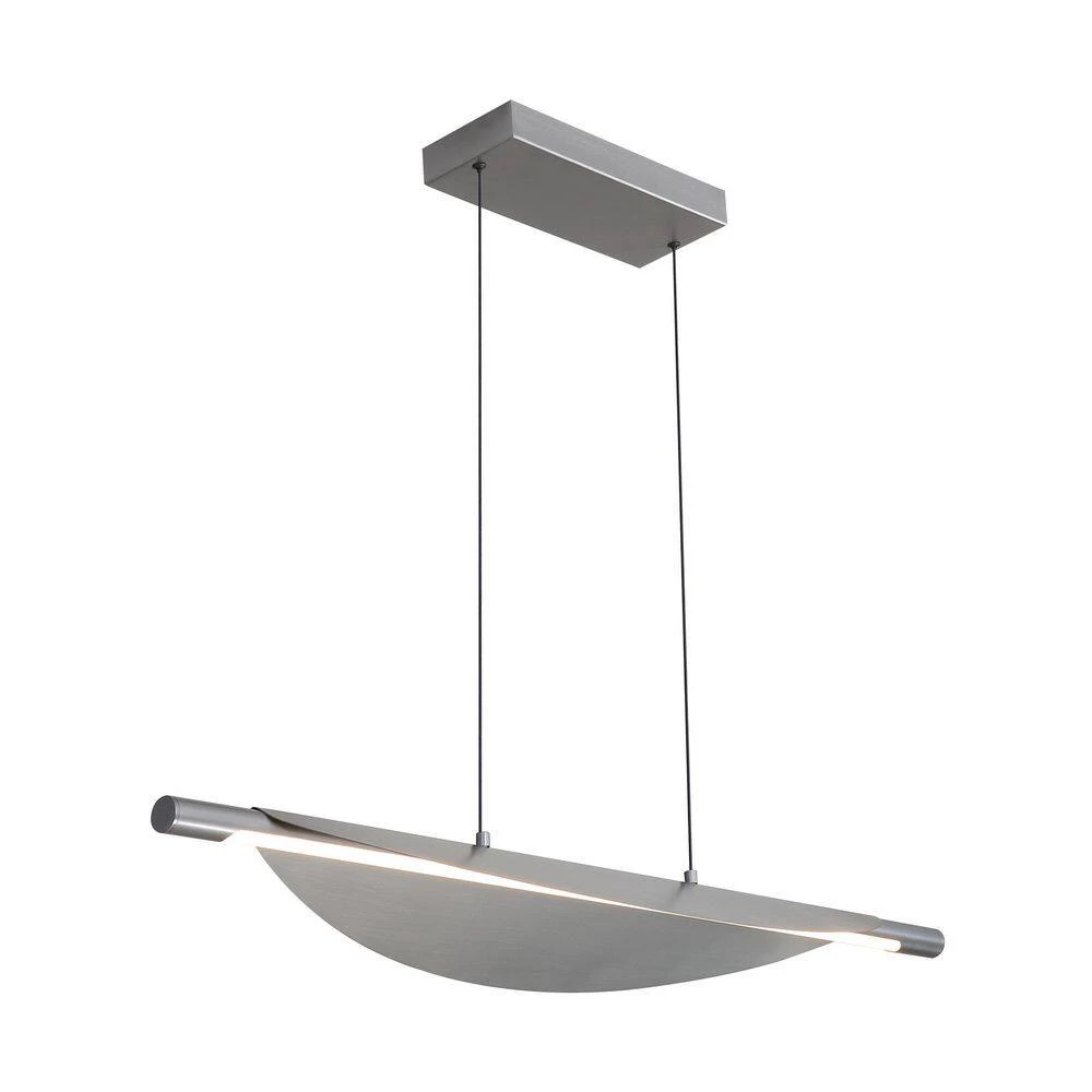 Golden Lighting Luma 25-Watt 1 Light Graphite Integrated LED Linear Pendant Light With Graphite Shade 5 Golden Lighting Luma 25-Watt 1 Light Graphite Integrated LED Linear Pendant Light With Graphite Shade - Image 3