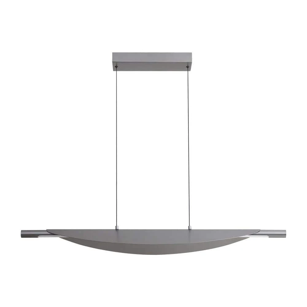 Golden Lighting Luma 25-Watt 1 Light Graphite Integrated LED Linear Pendant Light With Graphite Shade 3 Golden Lighting Luma 25-Watt 1 Light Graphite Integrated LED Linear Pendant Light With Graphite Shade