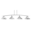 Siena 4-Light Graphite Billiard Light With 16 In. Onyx Swirl Glass Shades, No Bulbs Included -Lamp Parts graphite pool table lights 3r734gp2169 64 1000