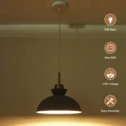 1-Light Simple Gray Single Dome Pendant Light With Metal Shade -Lamp Parts gray adsensty pendant lights hd3 gy zjd00060 66 1000