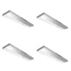 8 In. Battery Operated LED Motion Sensor White Rechargeable 3000K Bright White Under Cabinet Door Light (4-Pack) -Lamp Parts gray feit electric under cabinet bar lights cab8 830 bat 4 64 1000