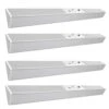 13 In. Battery Operated LED Motion Sensor Stanless Steel Rechargeable 4000K Cool White Under Cabinet Closet Light 4-Pack -Lamp Parts gray feit electric under cabinet bar lights closet13 840 bat 4 64 1000