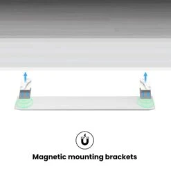 13 In. Battery Operated LED Motion Sensor Stanless Steel Rechargeable 4000K Cool White Under Cabinet Closet Light 4-Pack -Lamp Parts gray feit electric under cabinet bar lights closet13 840 bat 4 a0 1000