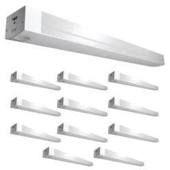 16.5 In. Battery Operated LED White Rechargeable 4000K Cool White Under Cabinet Light (12-Pack)