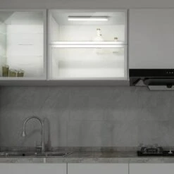 16.5 In. Battery Operated LED White Rechargeable 4000K Cool White Under Cabinet Light (12-Pack) -Lamp Parts gray feit electric under cabinet bar lights ucl16 5 840 bat 12 fa 1000