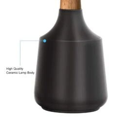 20 In. Gray Vintage Ceramic Bedroom Living Room Bedside Desk Nightstand Table Lamps (Set Of 2) -Lamp Parts gray table lamps t233 gy 66 1000