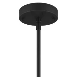 Richland 1-Light Grey Wood Finish Shaded Mini-Pendant With Clear Seedy Glass -Lamp Parts gray wood hampton bay pendant lights ksf8901ax 01 1d 1000