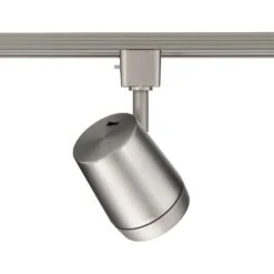 Ocularc 7011 Brushed Nickel Integrated LED 5CCT Fixed Track Hardwired Track Lighting Cylinder H Track Head -Lamp Parts h track head brushed nickel wac lighting track lighting heads h 7011 cs bn 44 1000