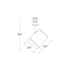 Ocularc 7011 Brushed Nickel Integrated LED 5CCT Fixed Track Hardwired Track Lighting Cylinder H Track Head -Lamp Parts h track head brushed nickel wac lighting track lighting heads h 7011 cs bn 4f 1000