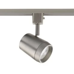Ocularc 7011 Brushed Nickel Integrated LED 5CCT Fixed Track Hardwired Track Lighting Cylinder H Track Head