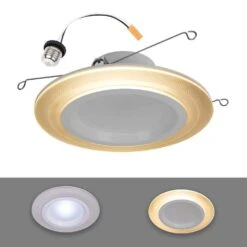 Halo 5/6 In. 10.9-Watt RL Night Light Recessed LED Retrofit Module, 1000-Lumens, Selectable CCT, D2W