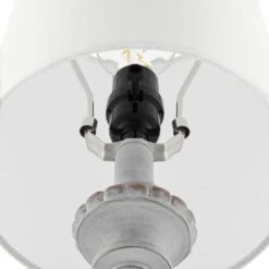 Clifon 28 In. 1-Light Distressed White Buffet Lamps (set Of 2) -Lamp Parts hampton bay lamp sets 24221 000 40 1000