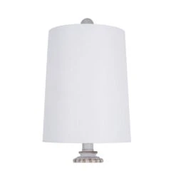 Clifon 28 In. 1-Light Distressed White Buffet Lamps (set Of 2) -Lamp Parts hampton bay lamp sets 24221 000 44 1000
