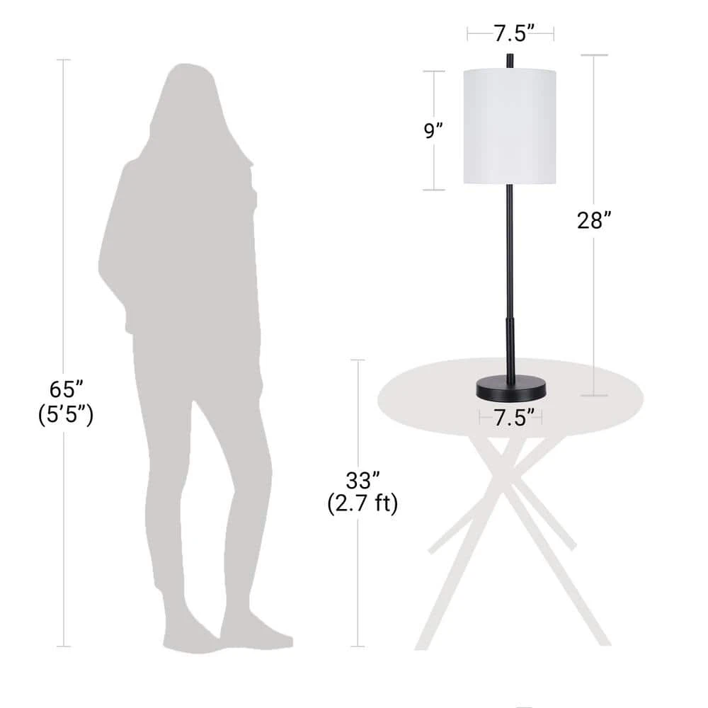 Biscayne 28 In. 1-Light Black Buffet Lamps (set Of 2) 9 Biscayne 28 In. 1-Light Black Buffet Lamps (set Of 2) - Image 7