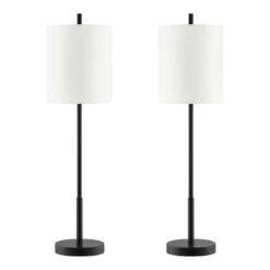 Biscayne 28 In. 1-Light Black Buffet Lamps (set Of 2) 15 Biscayne 28 In. 1-Light Black Buffet Lamps (set Of 2) -Lamp Parts hampton bay lamp sets 24224 000 e1 1000