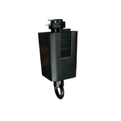 120-Volt 150-Watt Black Single Circuit Linear Track Pendant Or Chandelier Adapter Track Lighting Connector