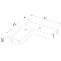 2400-Watt Linear Track Lighting Connector Right Angle Coupler With White And Black Covers -Lamp Parts hampton bay track lighting parts 805164 d4 1000