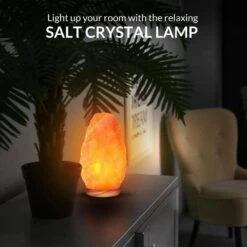8.32 In. Ionic Natural Crystal Salt Lamp, 5-7 Lbs. -Lamp Parts himalayan glow novelty lights 1002 76 1000
