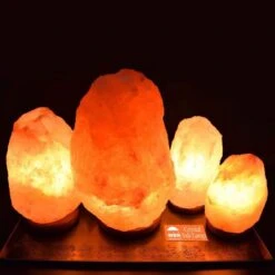 9 In. Tall Ionic Crystal Natural Salt 5 To 7 Lbs. Lamp -Lamp Parts himalayan glow novelty lights 1003 44 1000