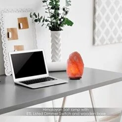 9 In. Tall Ionic Crystal Natural Salt 5 To 7 Lbs. Lamp -Lamp Parts himalayan glow novelty lights 1003 66 1000