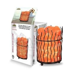 7.8 In. Ionic Crystal Salt Pillar And Natural Amber Glow Table Lamp, (Pack Of 2) -Lamp Parts himalayan glow novelty lights 1332b c3 1000